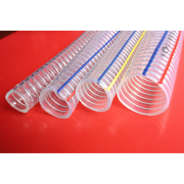 Manguera reforzada con alambre de acero espiral de PVC